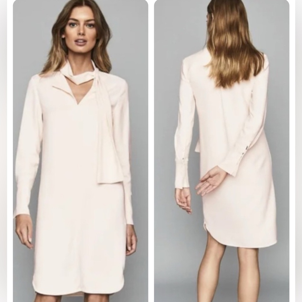 Reiss Mirela Neck Tie Dress